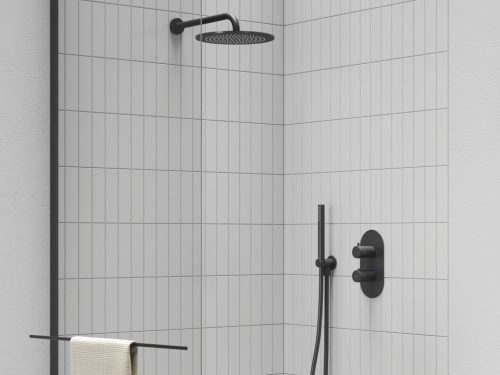 Ravak Esőztető zuhanyfej köralakú, 250 mm 980.20BLM, Black Matt X07P675