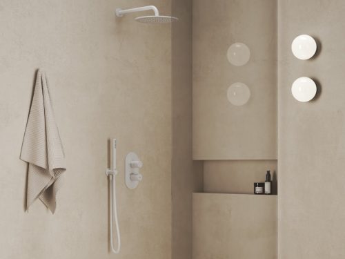 Ravak Esőztető zuhanyfej köralakú, 250 mm 980.10WV, White Velvet X07P687