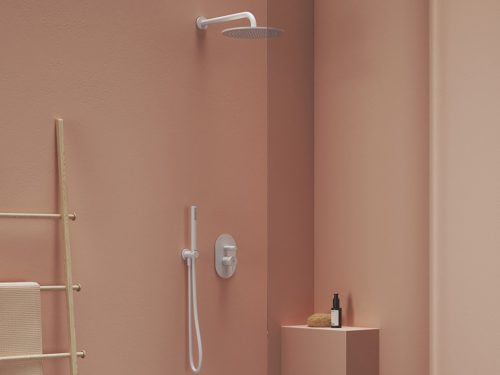 Ravak Fali csatlakozó zuhanyfejhez 702.11WV , White Velvet X07P688