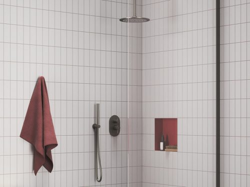 Ravak Kézi zuhany köralakú 951.20GB, Graphite Brushed X07P694