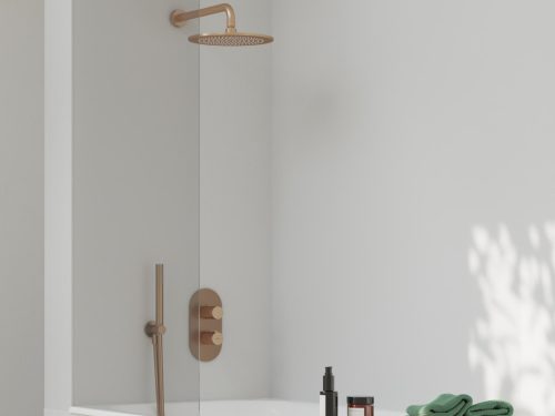 Ravak Esőztető zuhanyfej köralakú, 250 mm 980.60RGB, Rose Gold Brushed X07P711