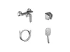 Life fali zuhanycsaptelep szettel, chrom LF 032.00CR+S