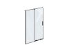 RODP2 140 zuhanyajtó fekete+transparent