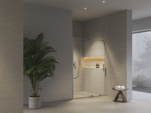 RODP2 140 zuhanyajtó krómhatású+transparent