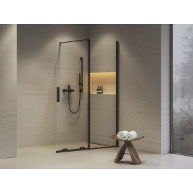 ROWI 120 zuhanykabin fekete+transparent