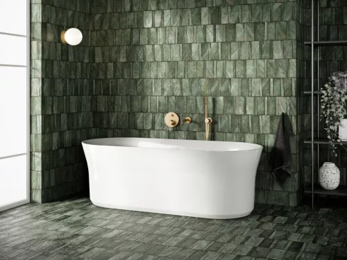 Ravak Ypsilon 180x80 akrilkád, fehér szabadonálló, króm lefolyó XC00100026