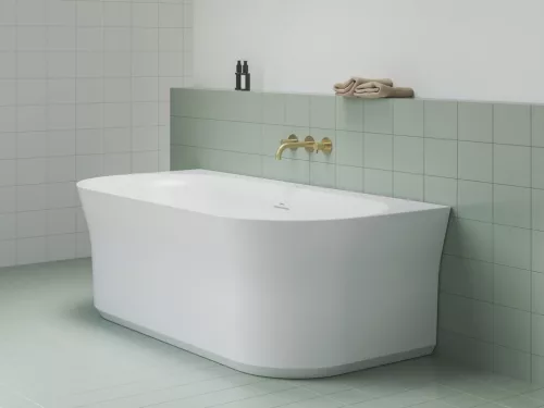 Ravak Ypsilon Wall 178x86 akrilkád, fehér, szabadonálló, fehér lefolyó XC00100028