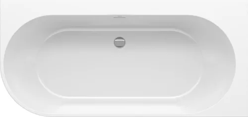 Ravak Freedom Corner 170x80 akrilkád, jobb, fehér, króm túlfolyóval XC00100040