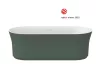 Ravak Ypsilon 180x80, akrilkád, Grey Green/fehér, szabadonálló, fehér lefolyó XC00100052