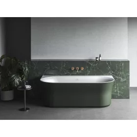   Ravak Ypsilon Wall 178x86, akrilkád, Grey Green/fehér, szabadonálló, fehér lefolyó XC00100064