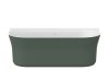 Ravak Ypsilon Wall 178x86, akrilkád, Grey Green/fehér, szabadonálló, fehér lefolyó XC00100064