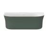 Ravak Ypsilon Wall 178x86, akrilkád, Grey Green/fehér, szabadonálló, fehér lefolyó XC00100064