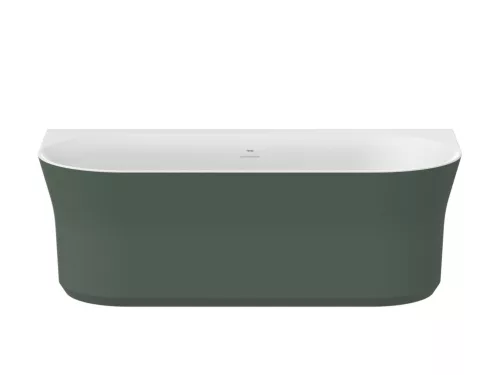 Ravak Ypsilon Wall 178x86, akrilkád, Grey Green/fehér, szabadonálló, fehér lefolyó XC00100064
