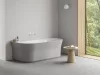 Ravak Ypsilon Wall 178x86, akrilkád, Smoke Grey/fehér, szabadonálló, fehér lefolyó XC00100077