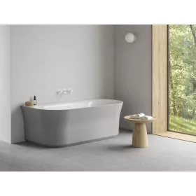   Ravak Ypsilon Wall 178x86, akrilkád, Smoke Grey/fehér, szabadonálló, fehér lefolyó XC00100077