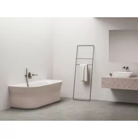   Ravak Ypsilon Wall 178x86, akrilkád, Alabaster Pink/fehér, szabadonálló, fehér lefolyó XC00100084