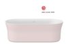 Ravak Ypsilon 180x80, akrilkád, Alabaster Pink/fehér, szabadonálló, fehér lefolyó XC00100085