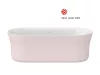 Ravak Ypsilon 180x80, akrilkád, Alabaster Pink/fehér, szabadonálló, fehér lefolyó XC00100085