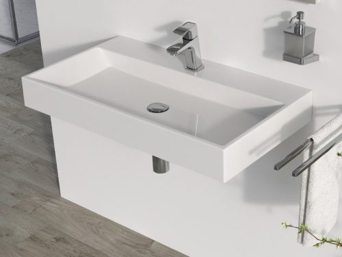 Ravak Natural 80 mosdó fehér, nyílással XJO01280000